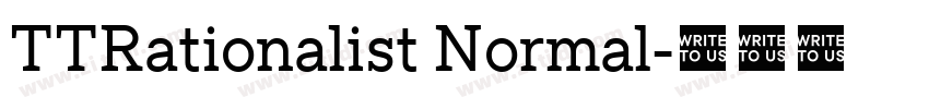 TTRationalist Normal字体转换